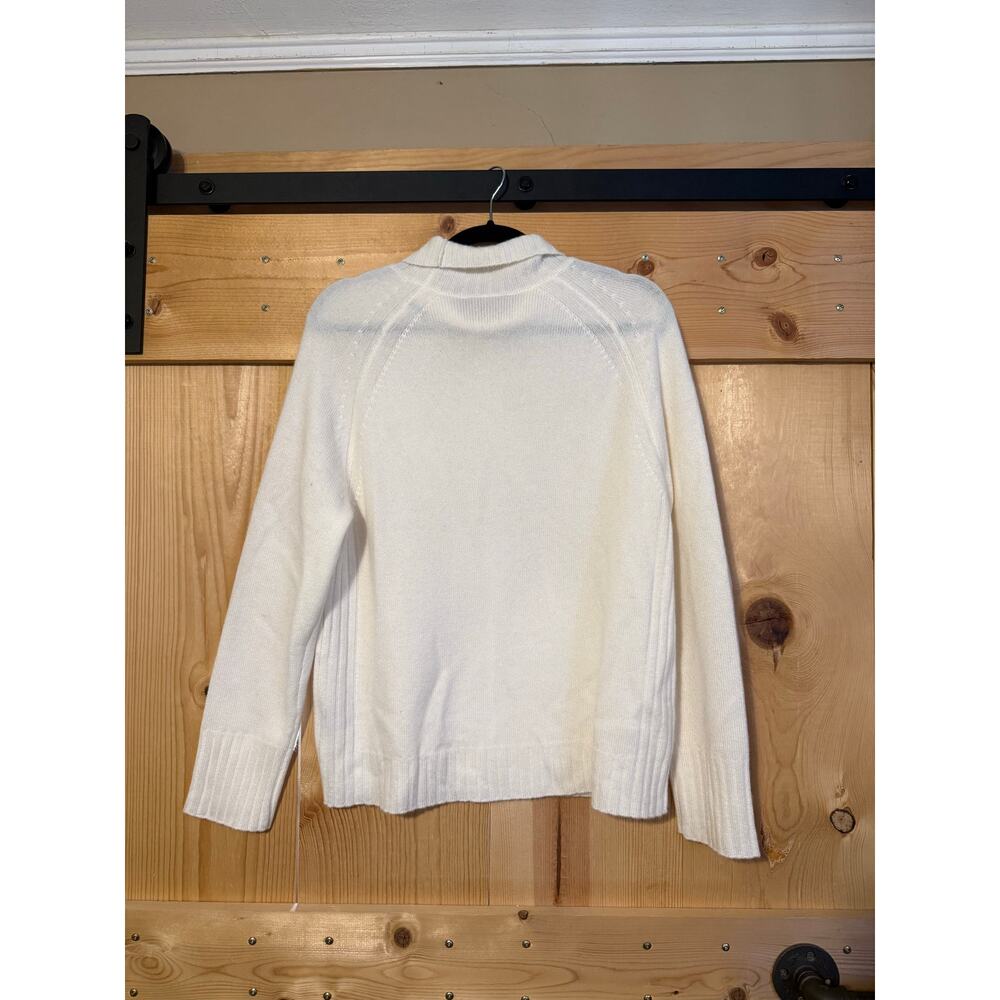 NWT J. McLaughlin Isla Cashmere Turtleneck in Ivory Size L - Picture 4 of 6
